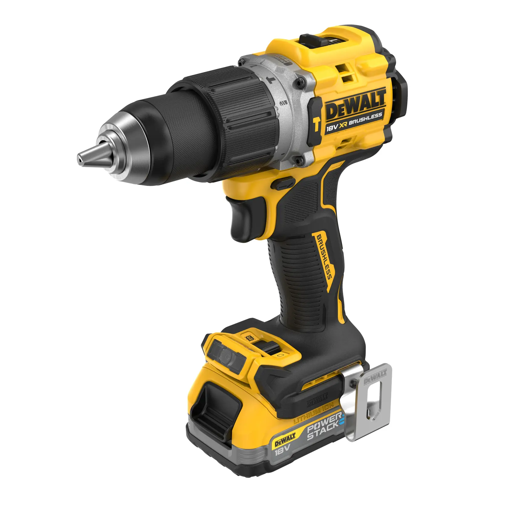 Trapano a percussione 2 velocità brushless 18V XR - 2 x POWERSTACK Compact