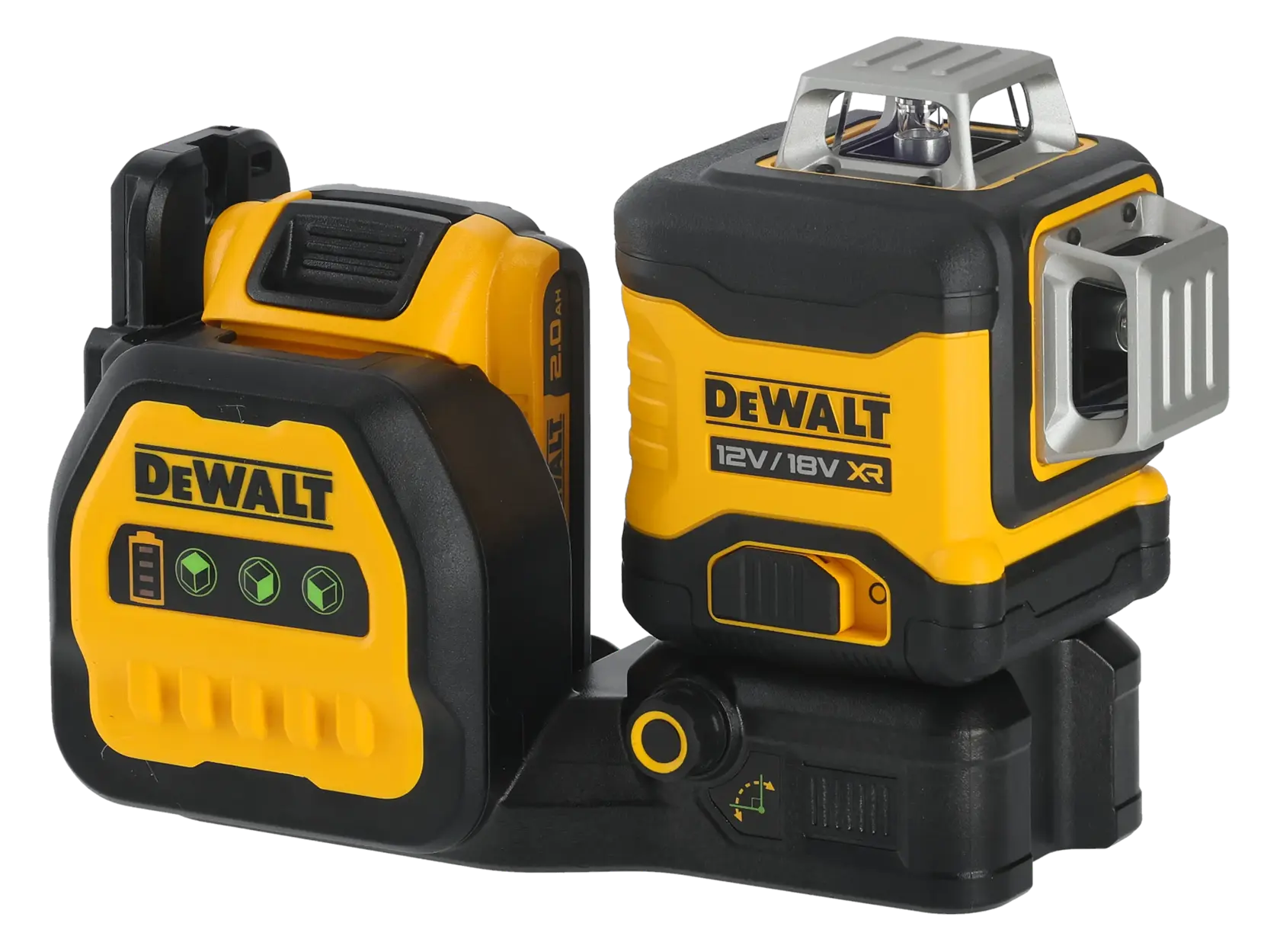Tracciatore Laser 3 x 360° raggio verde 18/12V XR - 1 X 2Ah