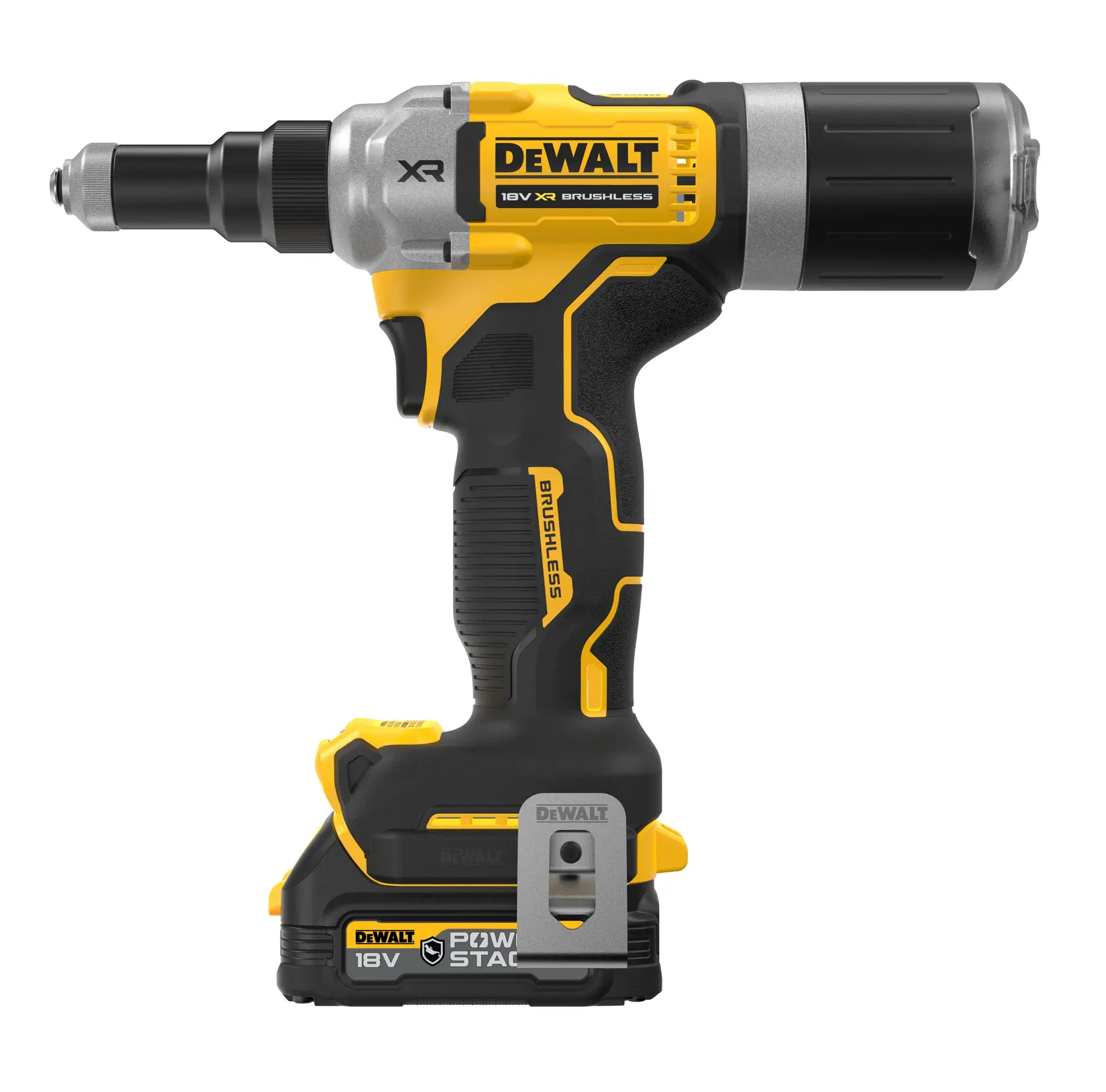 Rivettatrice BRUSHLESS 18V XR da 6,3 mm - 2 X POWERSTACK G-Class Compact
