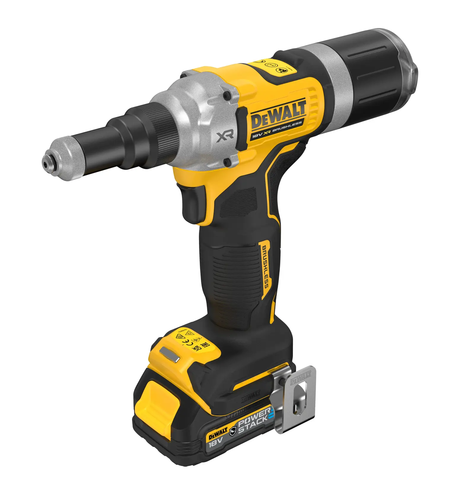 Rivettatrice BRUSHLESS 18V XR da 6,3 mm - 2 X POWERSTACK G-Class Compact