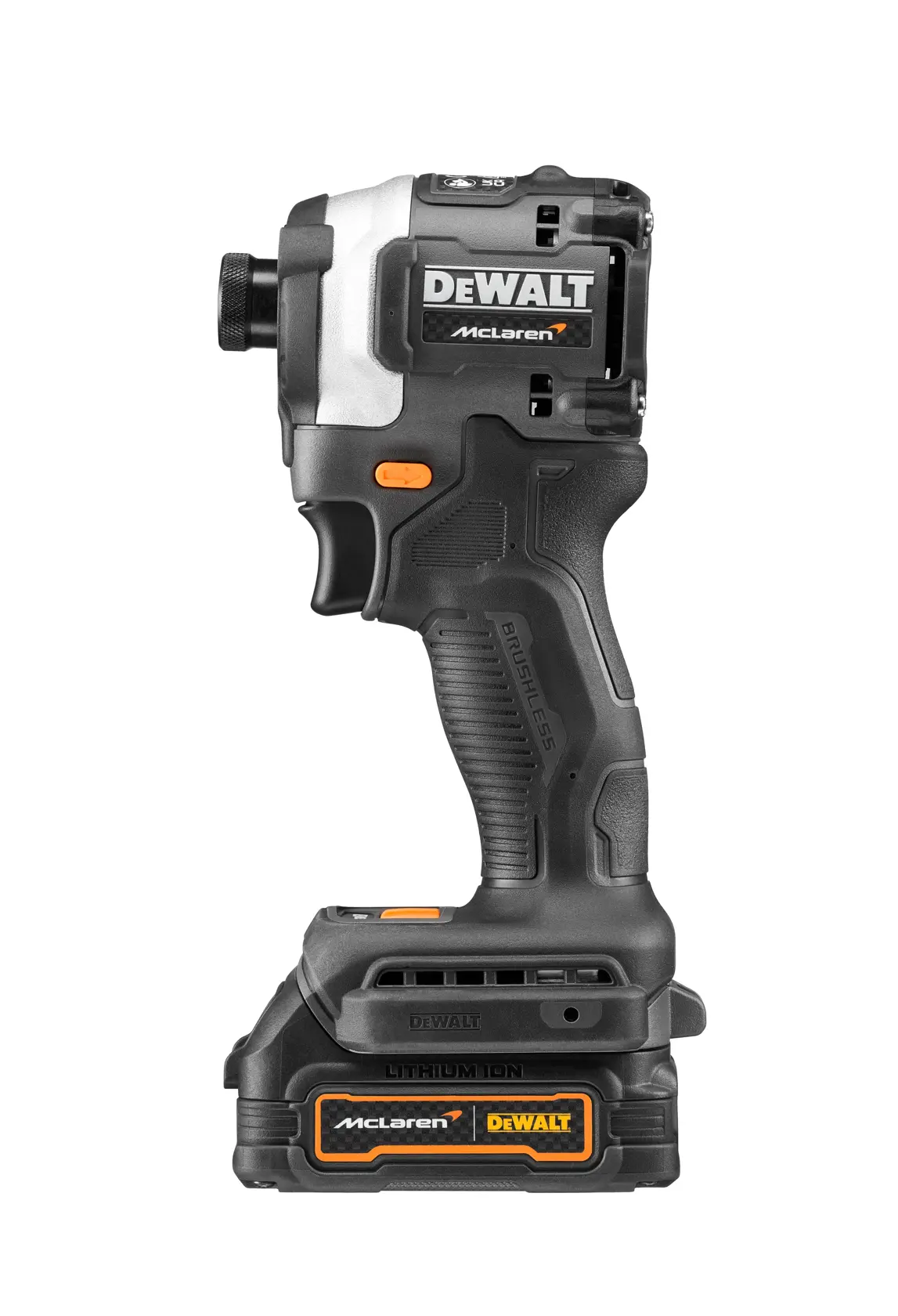 Avvitatore a impulsi 18V XR Brushless - DEWALT x McLAREN TEAM F1 in edizione limitata