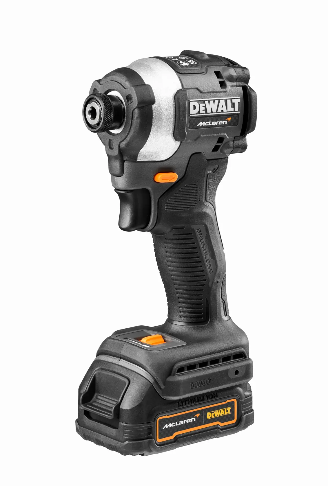 Avvitatore a impulsi 18V XR Brushless - DEWALT x McLAREN TEAM F1 in edizione limitata