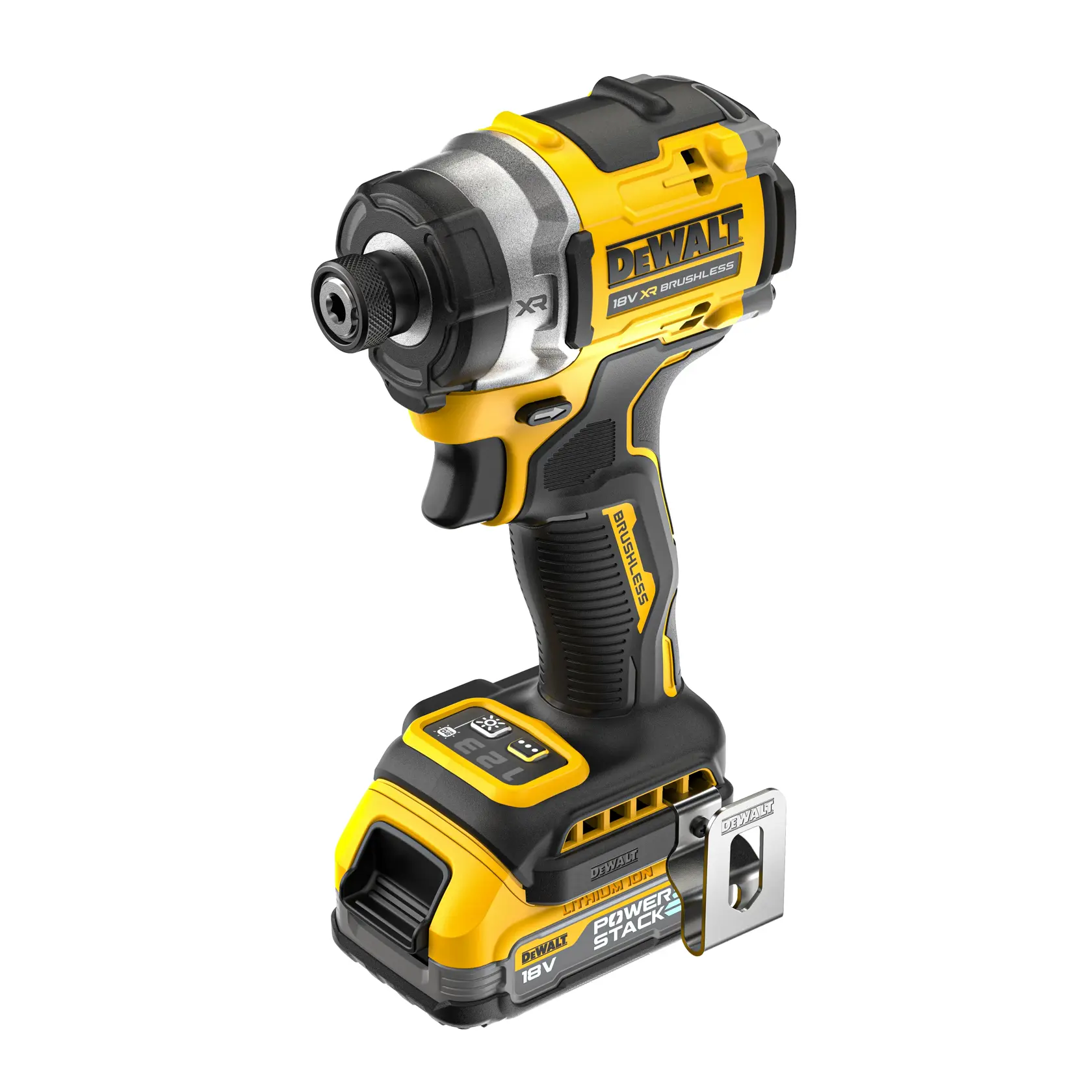 Avvitatore ad impulsi compatto 3 velocità 18V XR BRUSHLESS attacco 1/4" 282Nm - 2 x XR Litio POWER STACK
