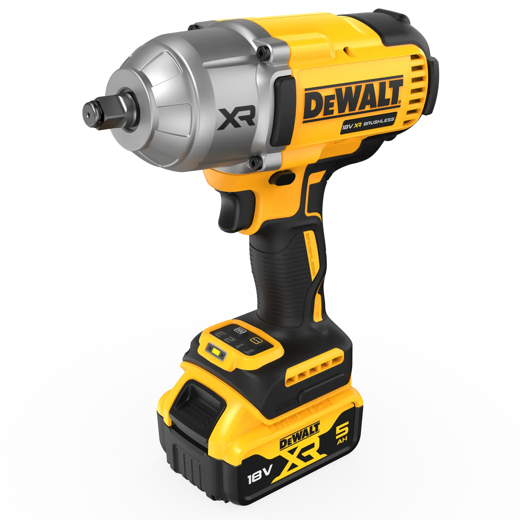 Avvitatore ad impulsi alta potenza 1/2" (Hog Ring) Brushless (4 modalità) - 2 x 5Ah