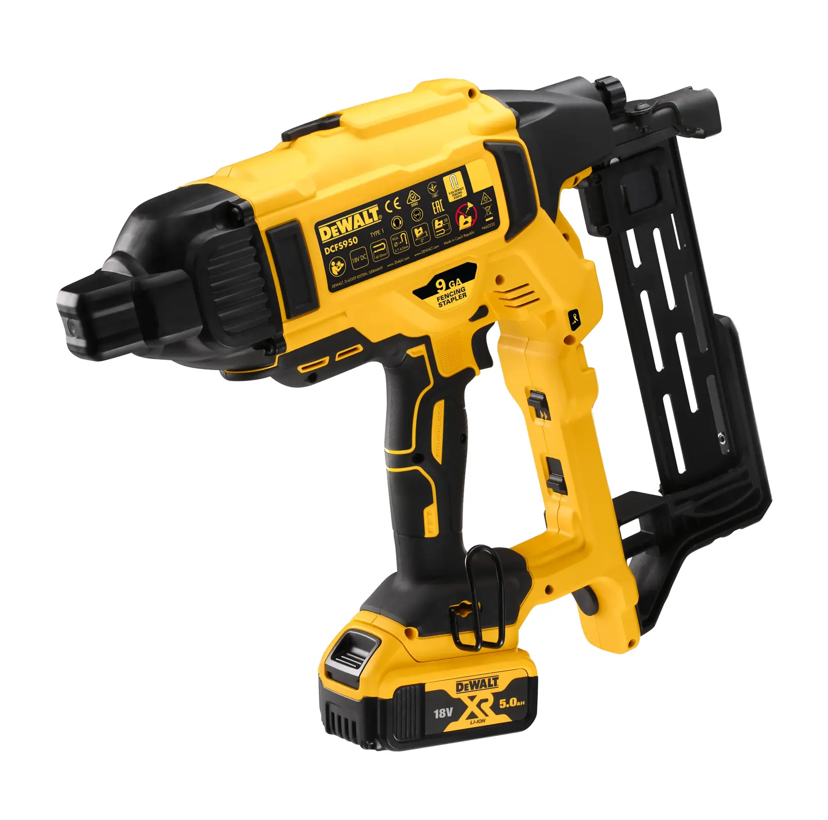 Graffettatrice per cambrette per recinzioni 18V XR 5Ah