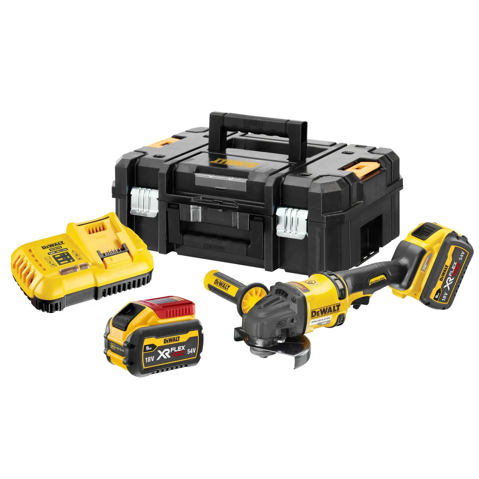Smerigliatrice angolare 125 mm 54V XR FLEXVOLT - 2 x 9 Ah