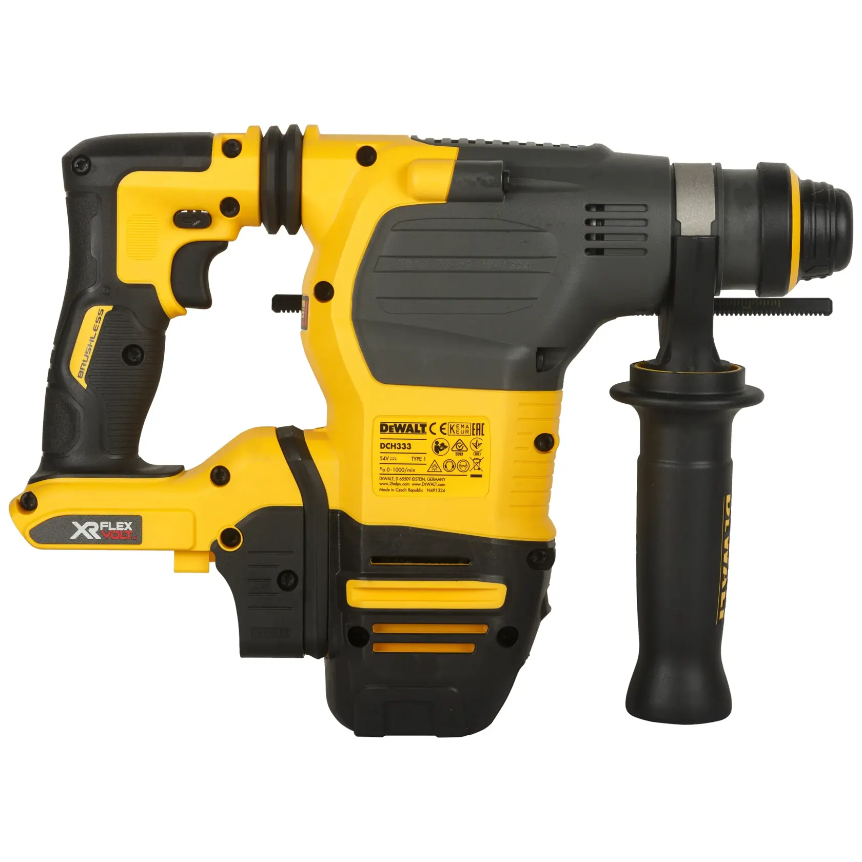 Tassellatore SDS-Plus XR FLEXVOLT 54V BRUSHLESS (senza batterie) in TSTAK