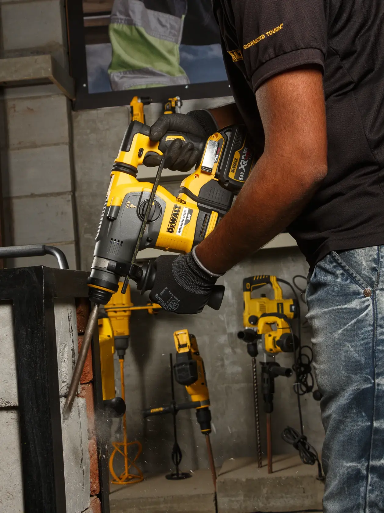 Tassellatore SDS-Plus XR FLEXVOLT 54V BRUSHLESS (senza batterie) in TSTAK