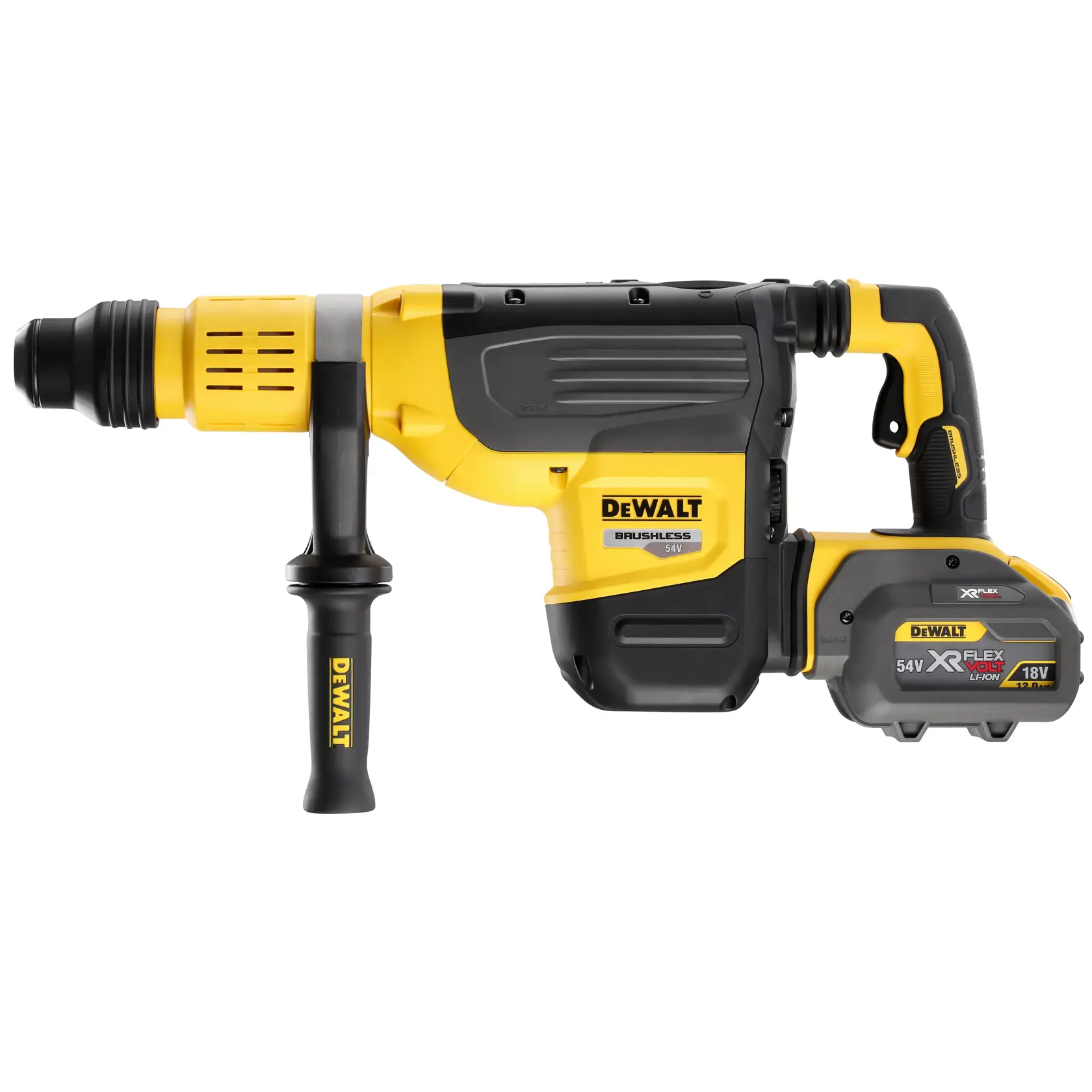 Martello Demo-perforatore 52mm 19.4J XR Flexvolt 54V 2 x FV 12.0Ah
