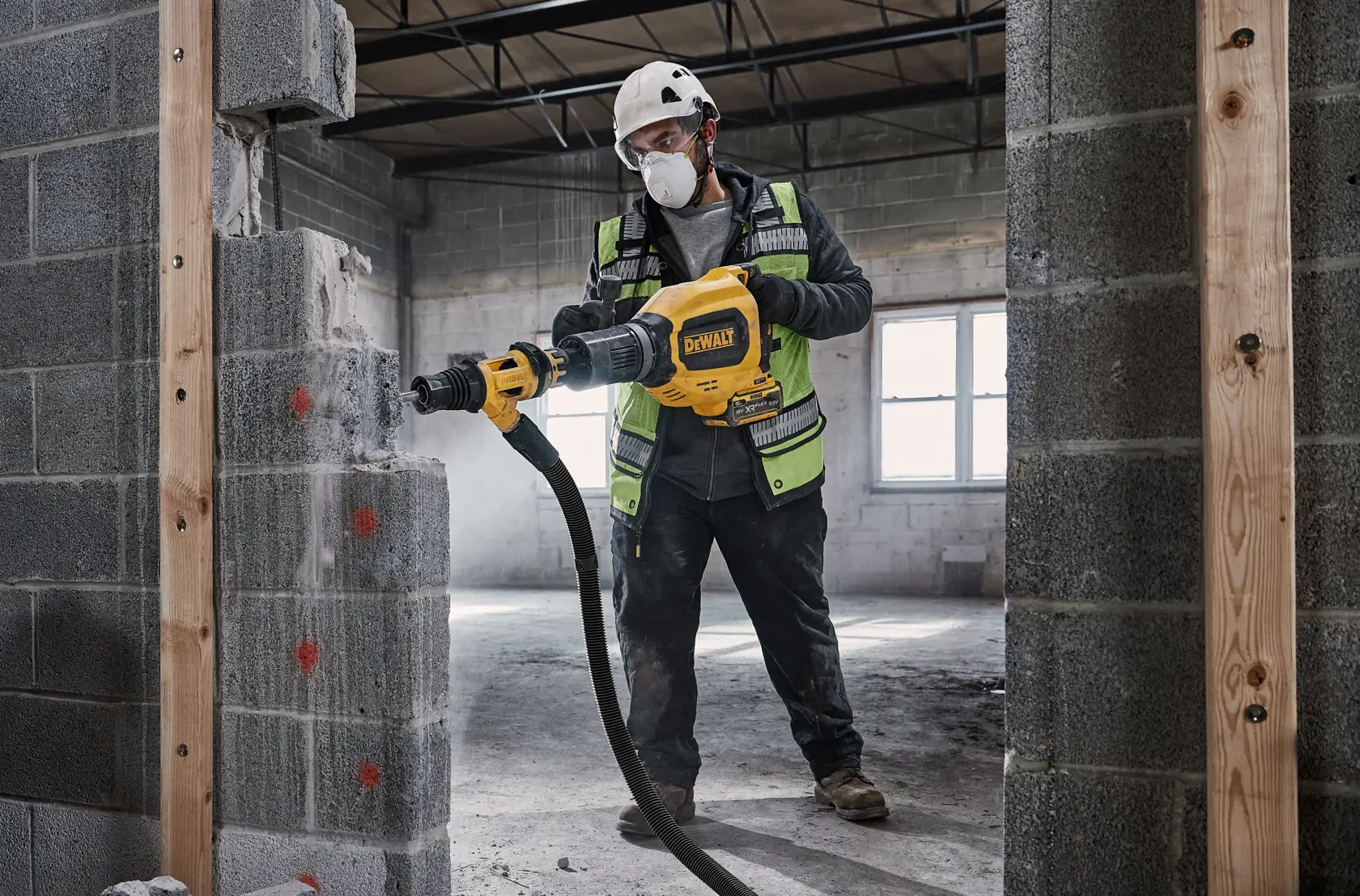 Martello Demolitore SDS-Max 54V XR FLEXVOLT, Motore brushless, energia del colpo 27.0J Solo corpo macchina