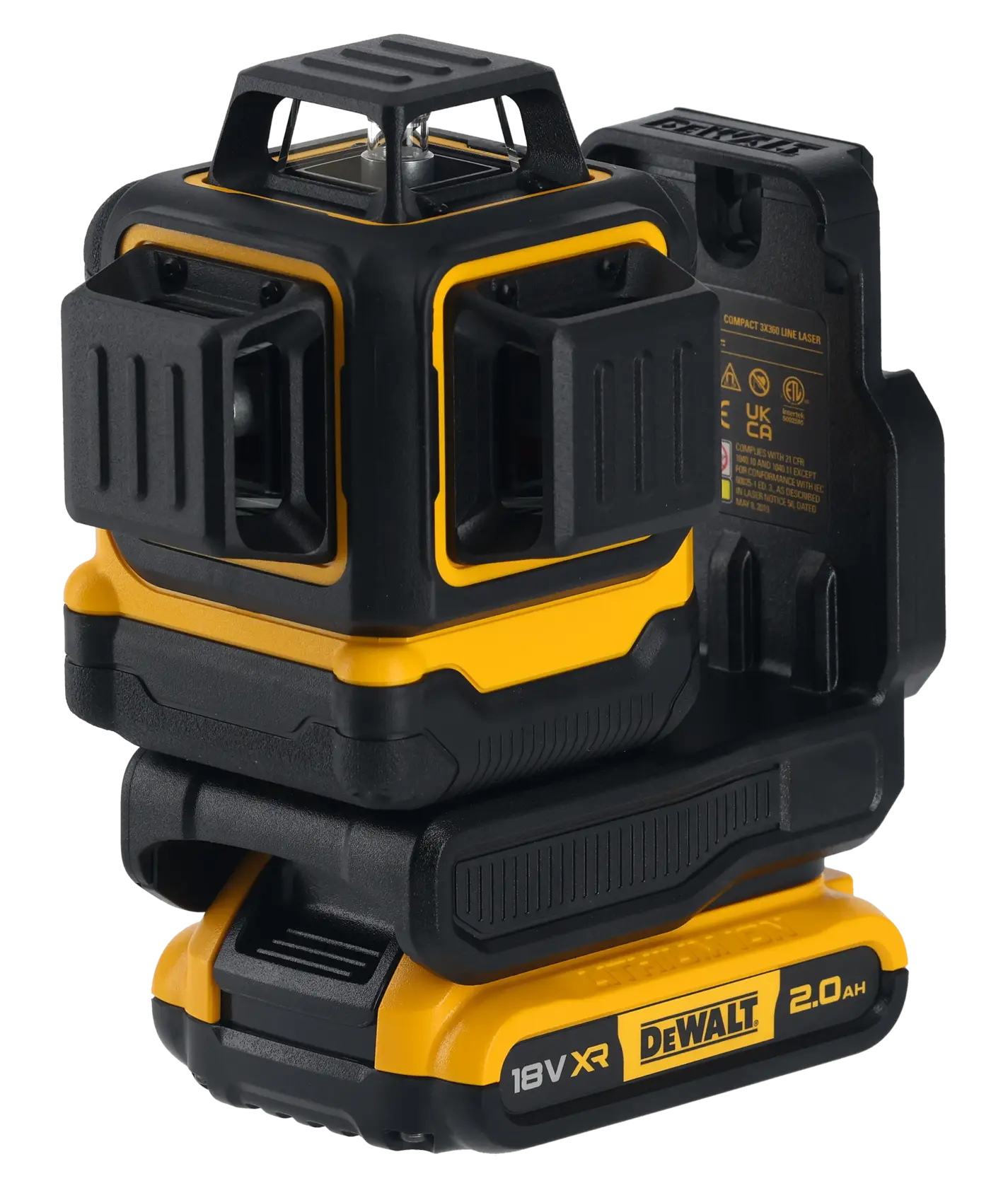 Laser multilinea con raggio verde classe 2 (510-530nm). 1 Batteria XR Litio 18V 2Ah
