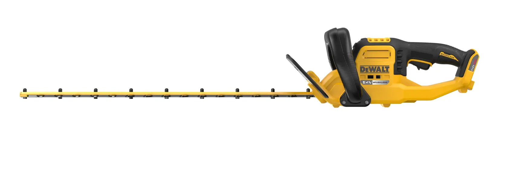 Tagliasiepi lama 65cm XR Flexvolt 54V, motore BRUSHLESS, lame a doppia azione da 65cm, passo lama 31mm. Senza batteria e caricabatteria.