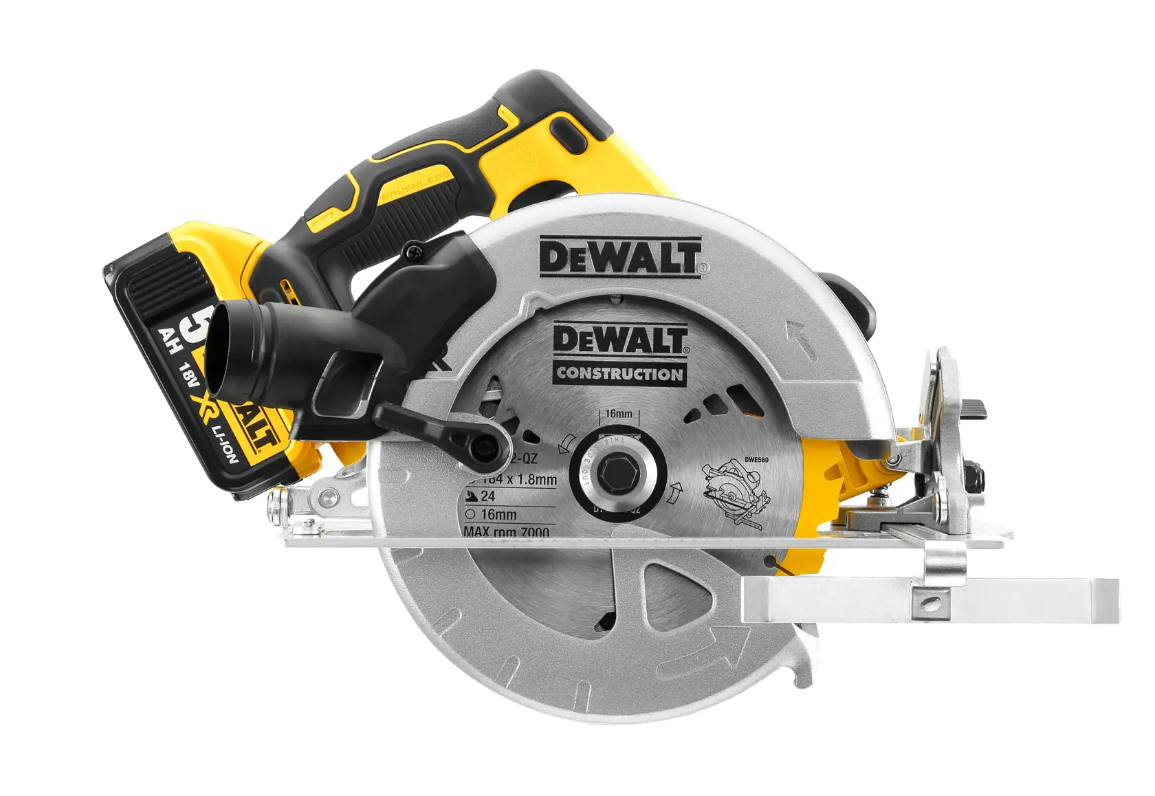 Sega Circolare XR Litio 18V 5.0Ah BRUSHLESS