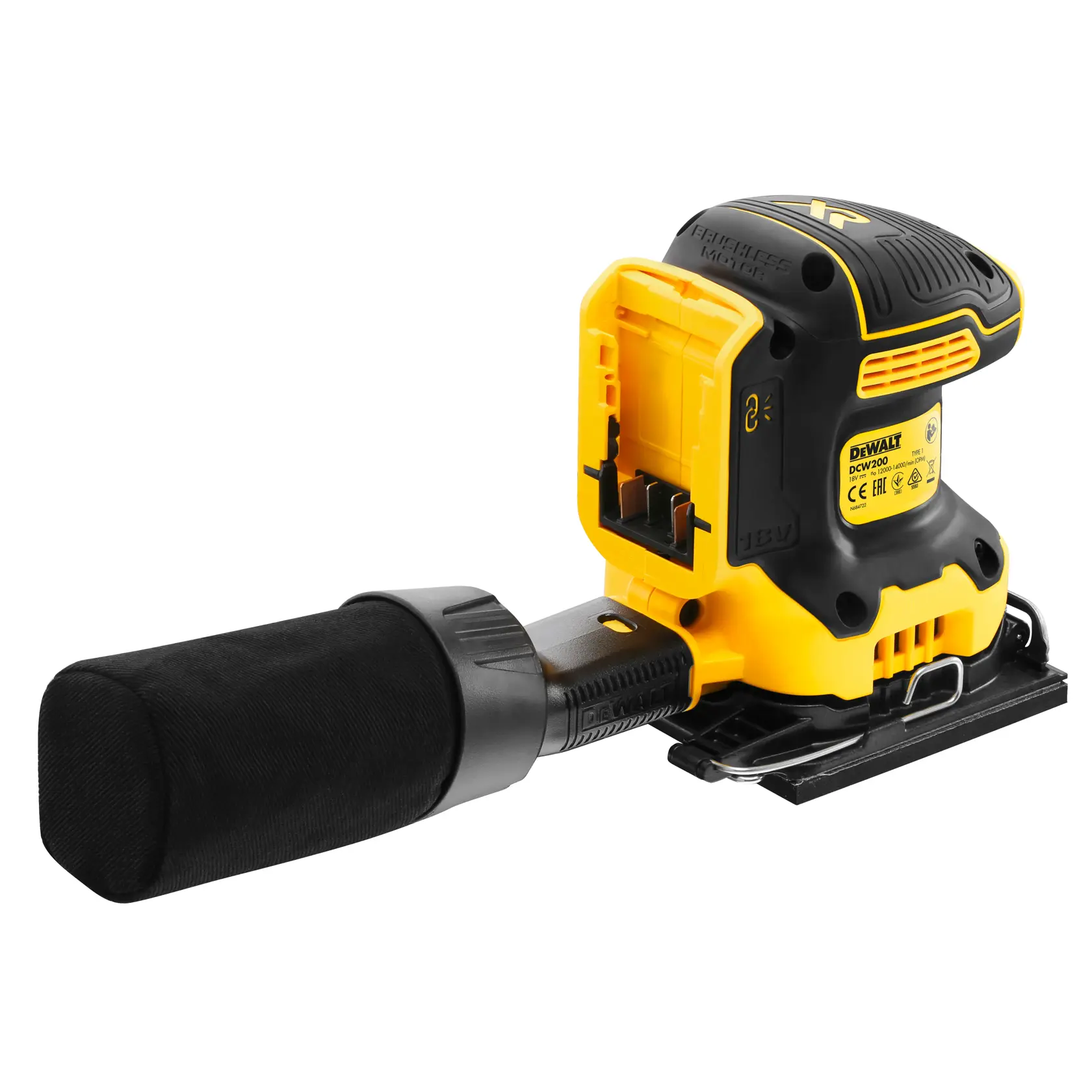 Levigatrice Qrbitale 1/4 foglio 18V XR - (Solo corpo macchina)