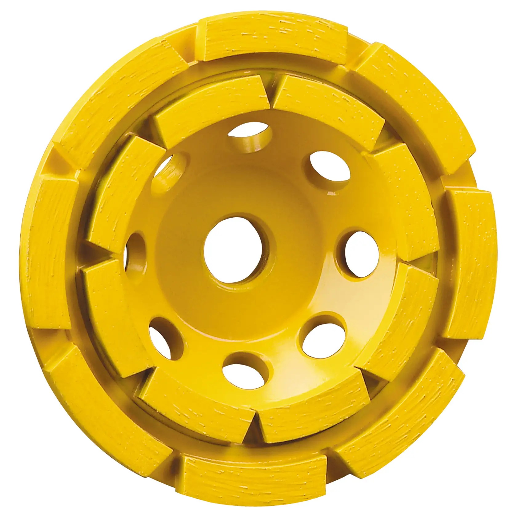 DEWALT DT3796-F, DT3796, DT3796-QZ mola gialla per fotografia. Forma circolare con fori e segmenti.