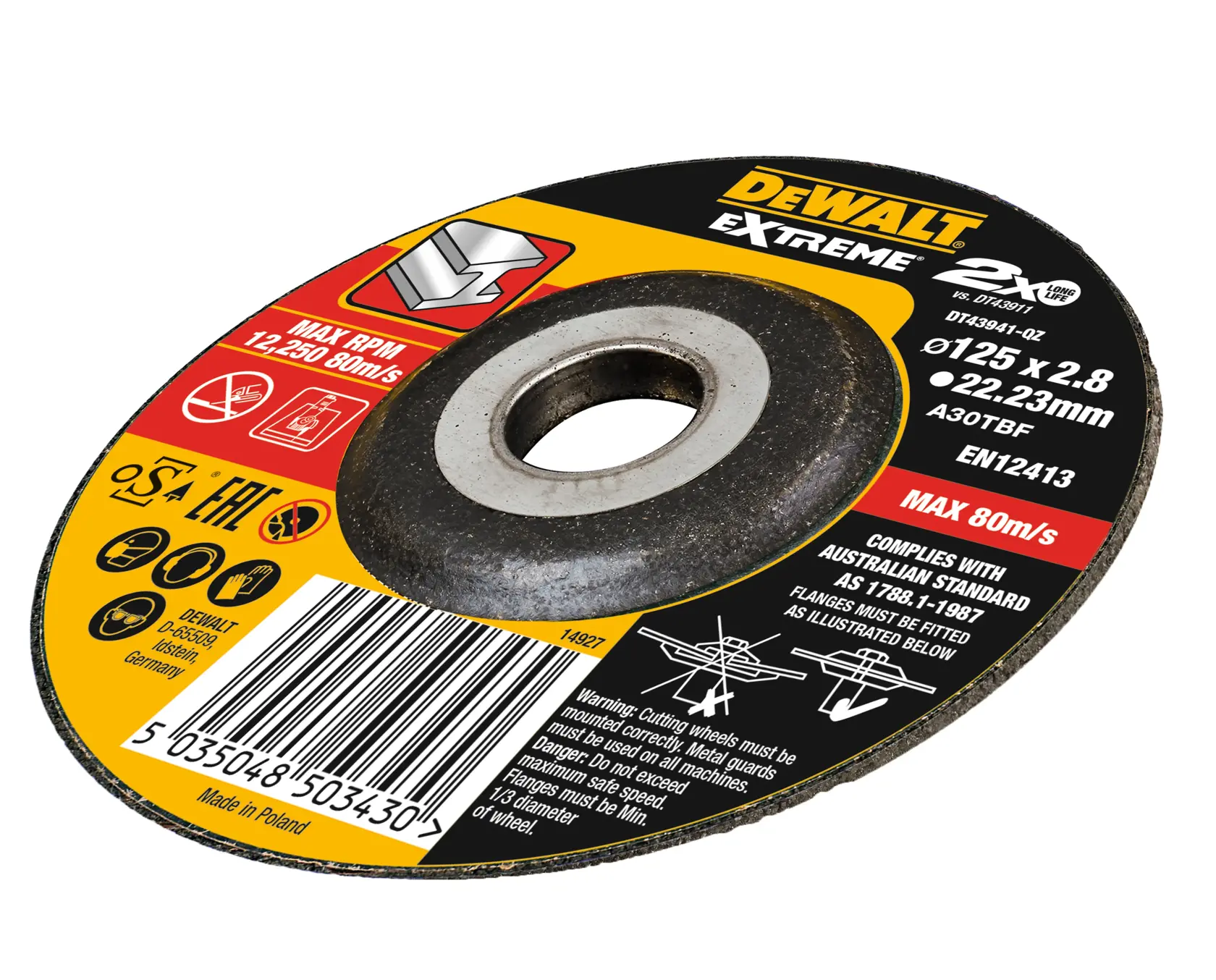 EXTREME® bonded disc cutting 125mm x 3.0mm x 22.23mm
