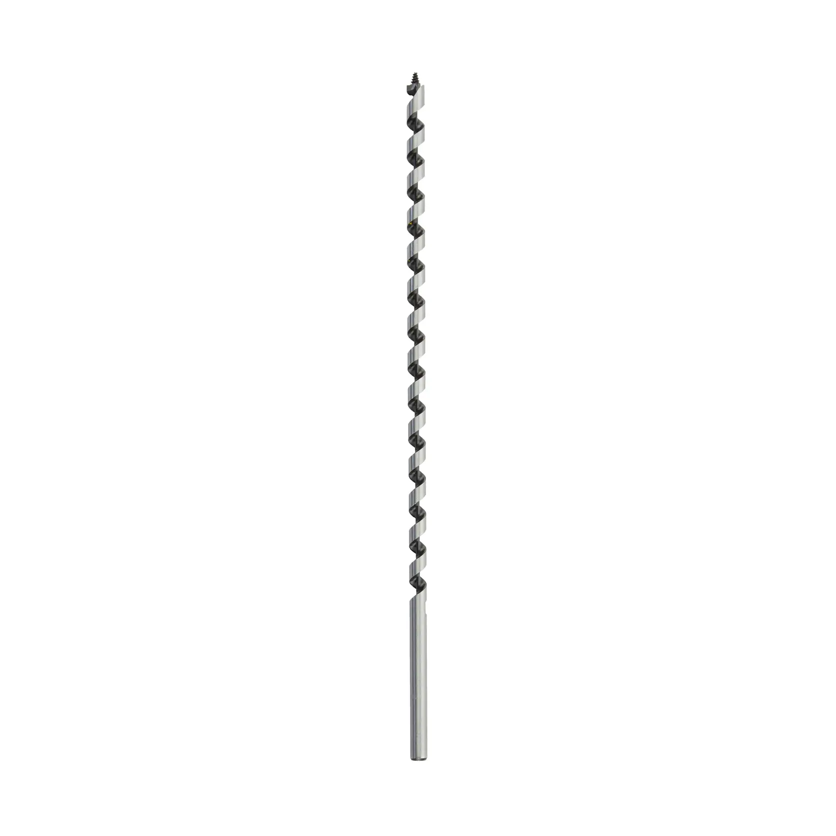 Punta DEWALT DT4636 lunga e a spirale per legno su sfondo bianco.