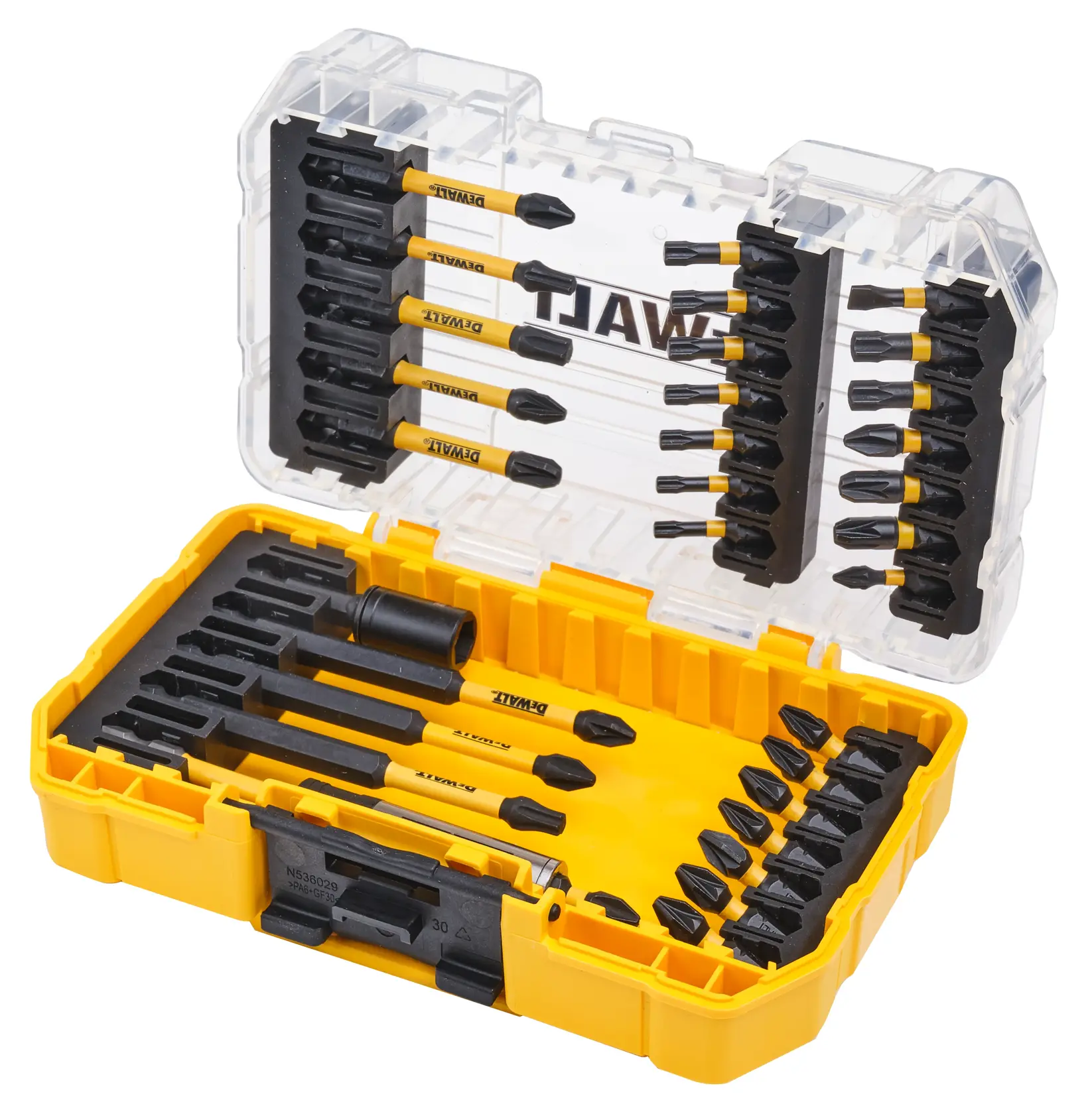DEWALT FLEXTORQ screwdriving bits demo. SKUs: DT70534T, DT70569T, DWAF2TX20IR3, DT70538T, DT7390T, DT70739T, DT7800T