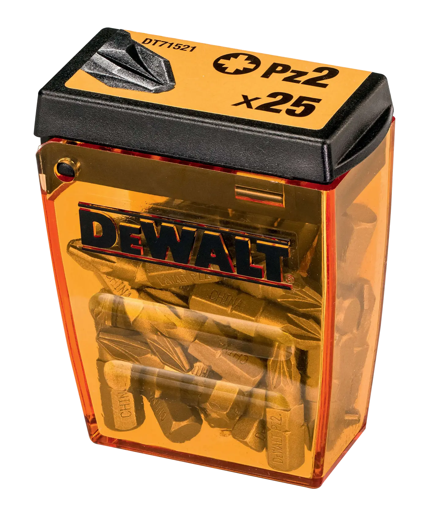 Set DEWALT® 25mm ad alte prestazioni in small bulk storage TOUGHCASE®+ (25 pezzi)
