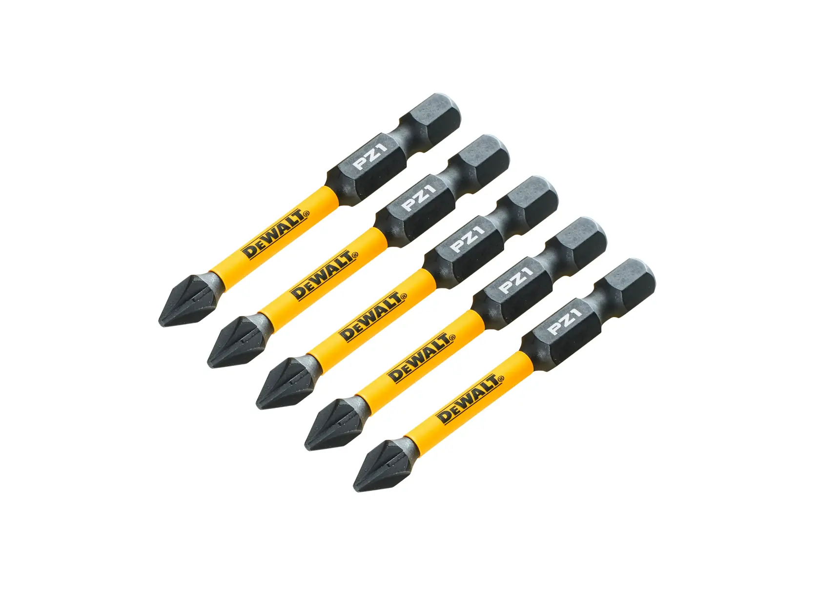 Graphique montrant la marque DEWALT XTREME Sub-Compact Series avec le slogan 'Compact et performance garantie' sur un fond jaune.