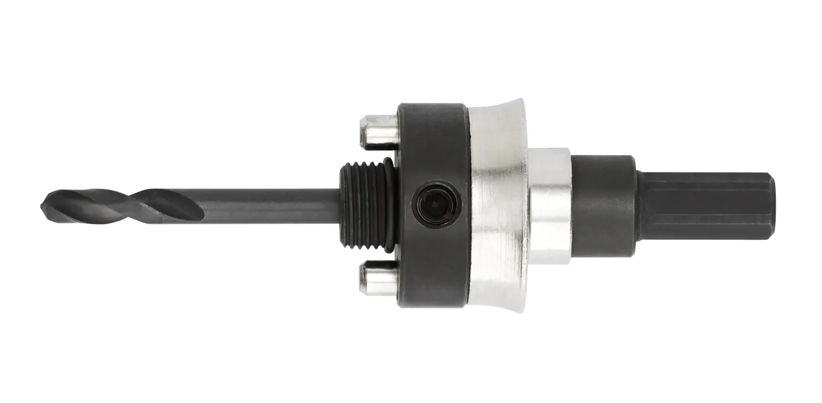 Mandrino per sega a tazza DEWALT DT8288 con punta guida per trapani elettrici.