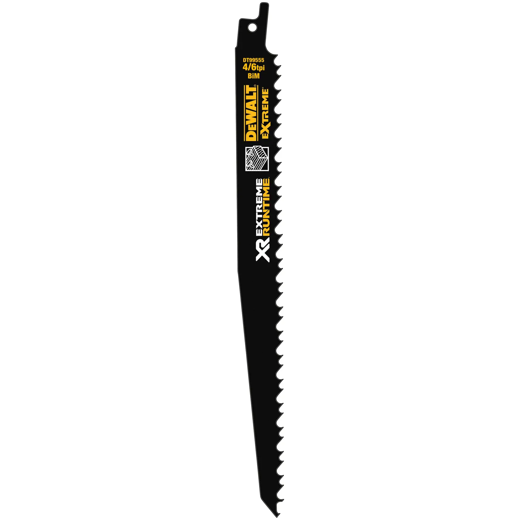 Graphic showing DEWALT XTREME Sub-Compact Series branding with the slogan 'Compact and Performance Packed' on a yellow background.