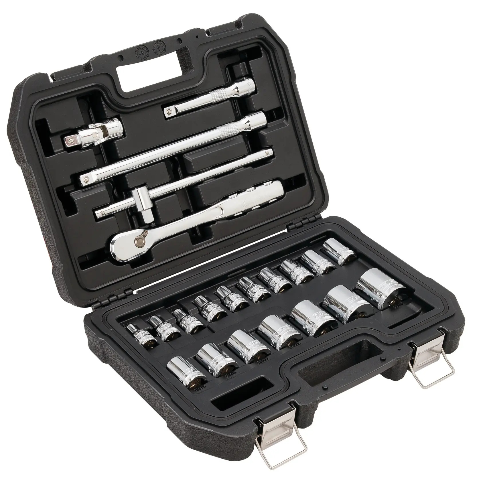 Set 22 pezzi chiavi a bussola attacco 1/2''